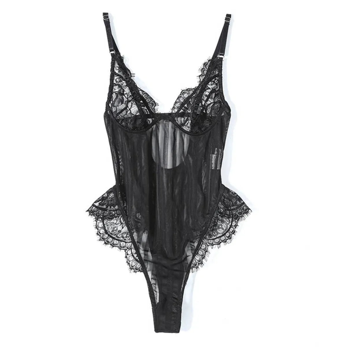 Lace Bodysuit - -