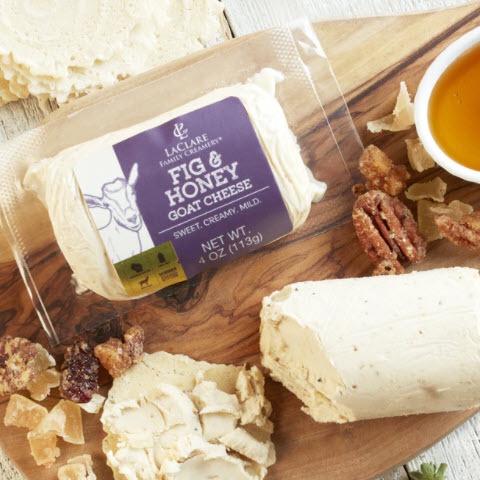 LaClare Fig & Honey Goat Cheese- Keystone Cheese- {{Product type}}