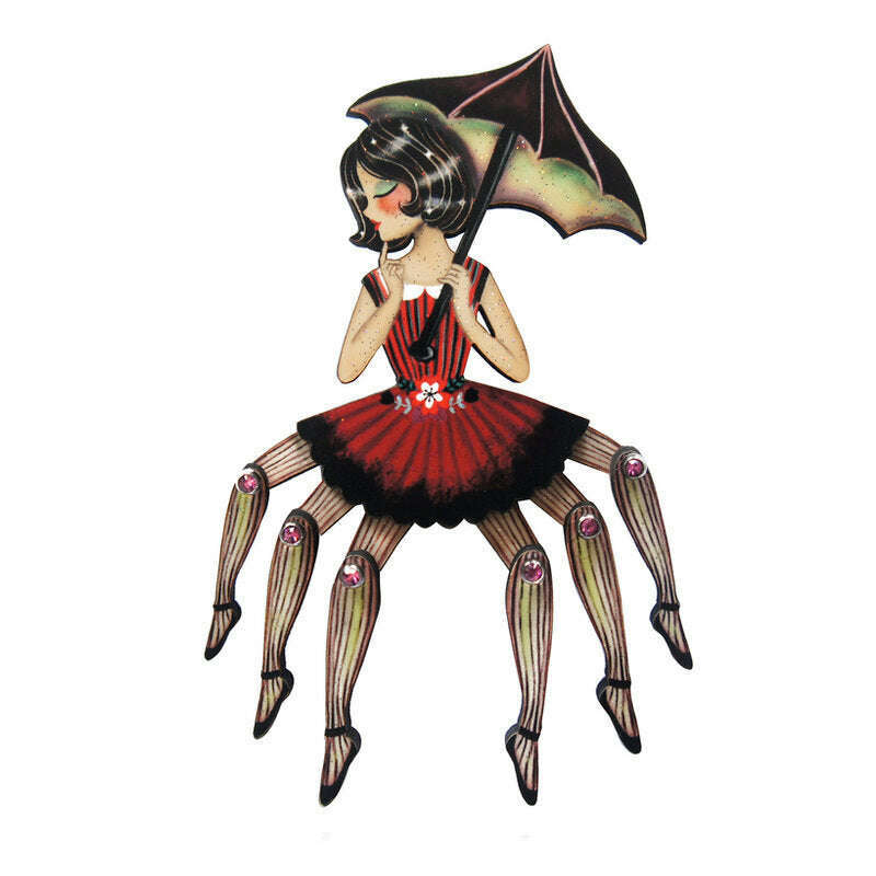 Spider Woman Halloween Brooch by Laliblue - - Brooches