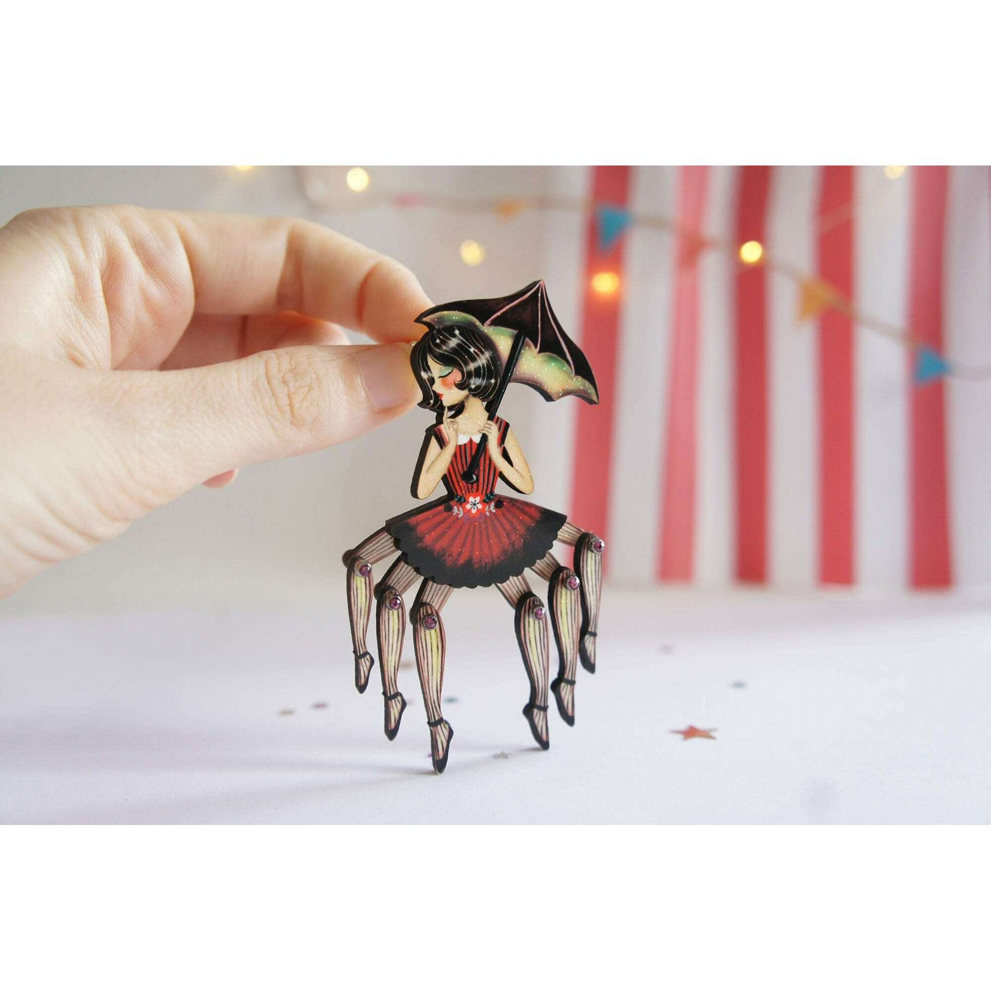 Spider Woman Halloween Brooch by Laliblue - - Brooches