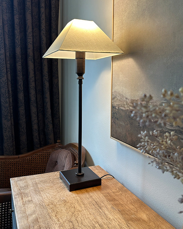 36 Inch Ivory Adjustable Table Lamp - - General