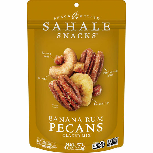 Sahale Snacks Glazed Mix, Banana Rum Pecans - - 0