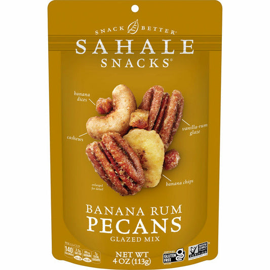 Sahale Snacks Glazed Mix, Banana Rum Pecans - - 0