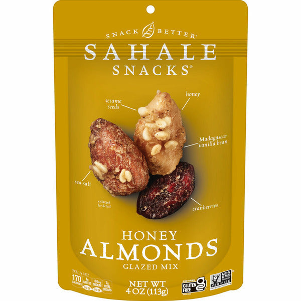 Sahale Snacks Glazed Mix, Honey Almonds - - 0