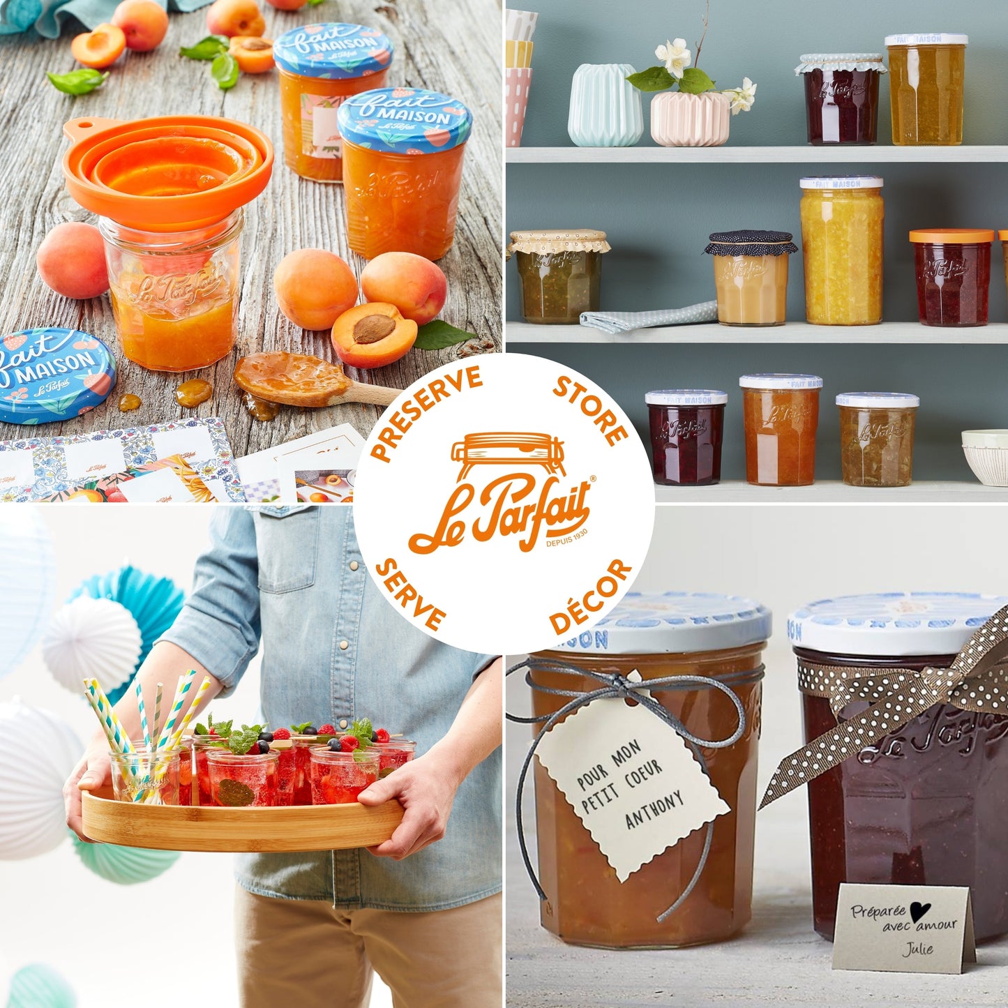 Le Parfait Jam Jars - - jars