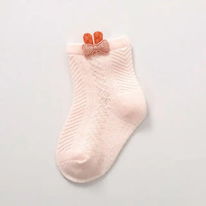 Thin Baby Socks Pink S 5-12M 8-10cm