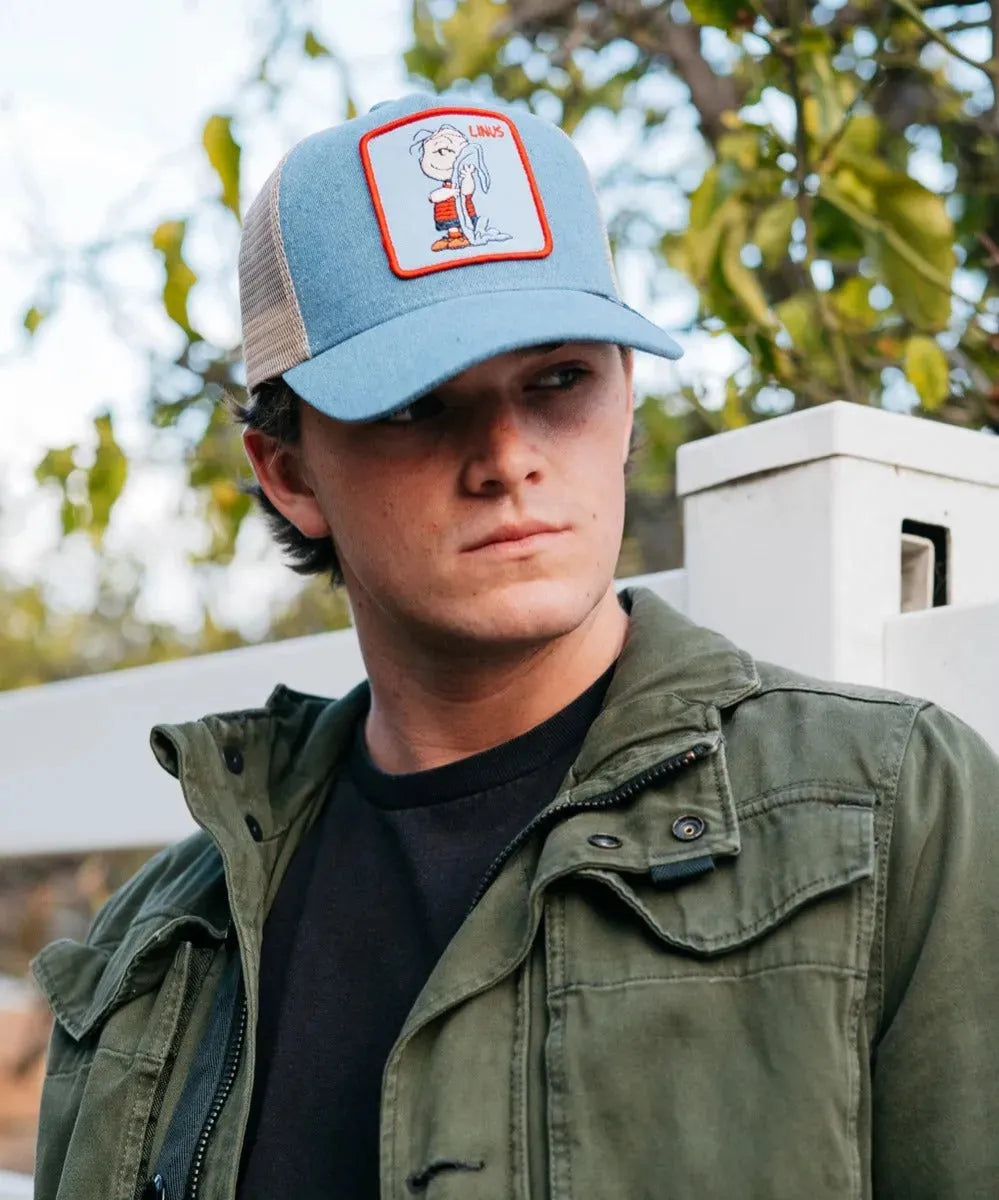 Peter Grimm Peanuts Linus (Denim) - Trucker Cap- HatCountry- {{Product type}}