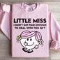 Little Miss I Don't Get Paid Enough To Deal With This Sh-t Sweatshirt - Light Pink -