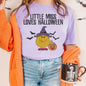 Little Miss Loves Halloween Tee - Lilac -