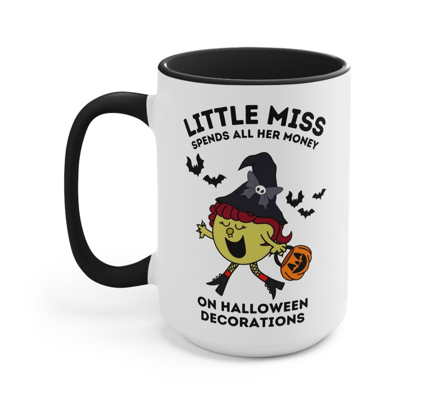 Little Miss Spends All Her Money On Halloween Decorations Mug - - Mugs