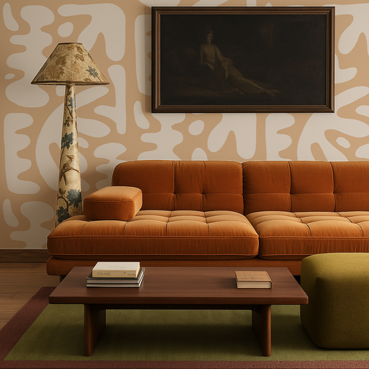 Bubbly Wallpaper Peach - - Wallpaper