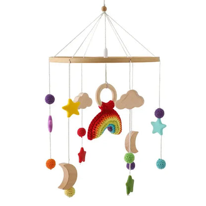 Crib Mobile Bed Bell Rainbow As Shown