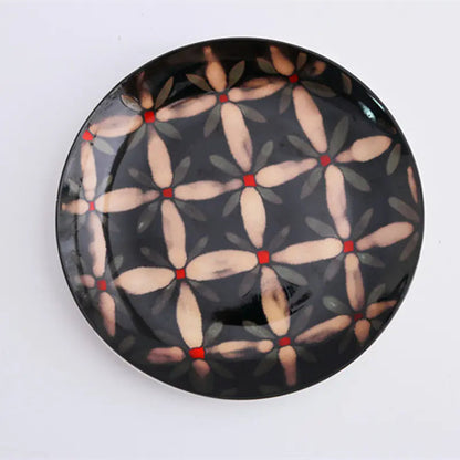 Hand-Painted Floral Ceramic Plate - Kia Day Design