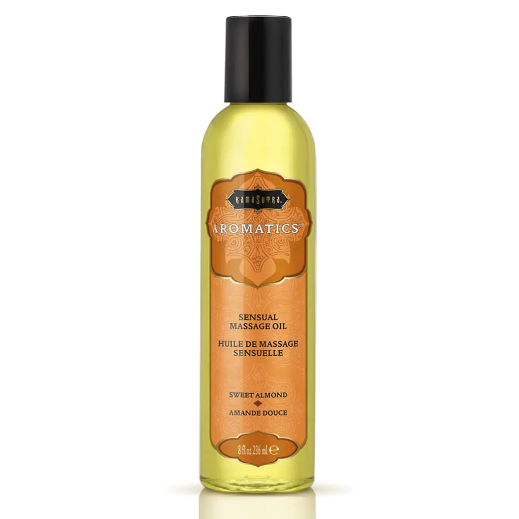 KAMA SUTRA Aromatics Sweet Almond Warming Sensual Massage Oil - Sweet Almond 8 Fl Oz (Pack of 1) - oil