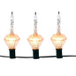 7-Light Silver Glitter Diamond Bubble Light Set - Default Title - Christmas >> Lighting