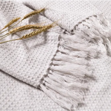 Plain Knitted Wool Blanket Kia Day Design