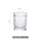 Embossed Sunflower Glass Mug - Scandinavian Style Drinkware Kia Day Design