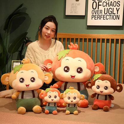 Sitting Monkey Plush Toys - Kia Day Design