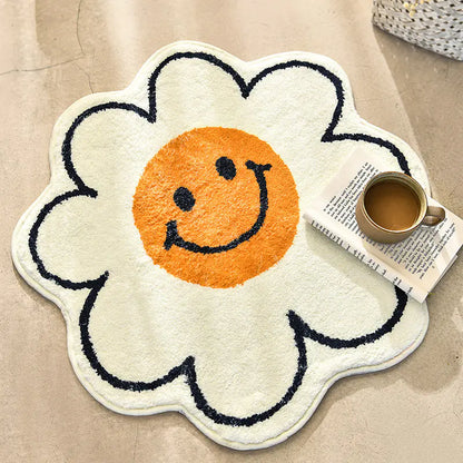 Cute Cartoon Round Rug for Kids' Room and Living Room - Kia Day Design