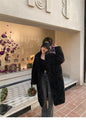 Soft Fluffy Fur Coat Black