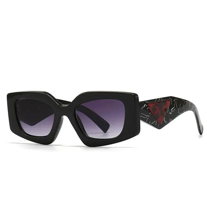 Retro Rectangular Cat Eye Sunglasses - Kia Day Design