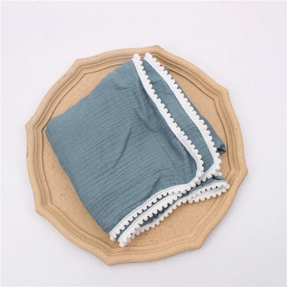 Organic Cotton Baby Tassel Blankets - Kia Day Design