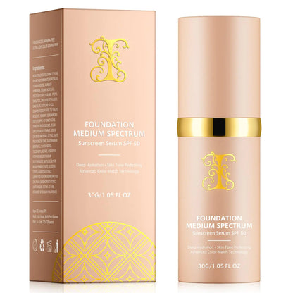 TLM Colour Changing Foundation 30ml TLM Concealer Cover Cream Liquid Flawless Full Coverage Natural Color Foundation Makeup Base Concealer for All Skin SPF15 (#2 30ml) - #2 1.05 Fl Oz (Pack of 1) -
