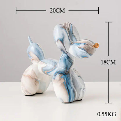 Nordic Resin Balloon Dog Statue Kia Day Design