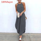 Sleeveless Summer Long Dresses - Kia Day Design