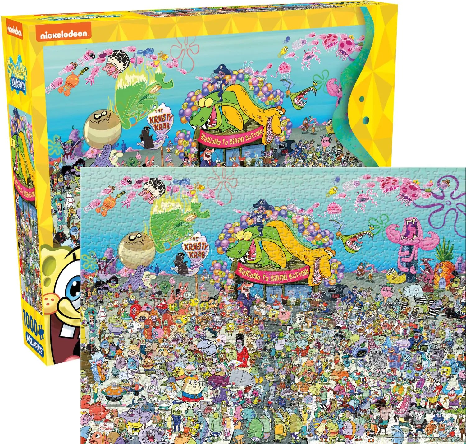 AQUARIUS Spongebob Squarepants 25th Anniversary 1000pc Puzzle - n a - puzzle