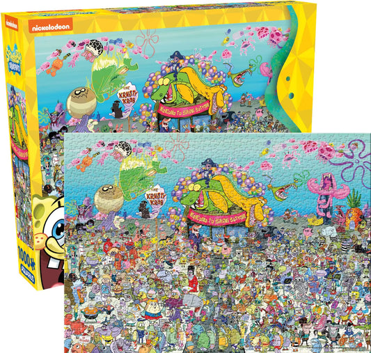 AQUARIUS Spongebob Squarepants 25th Anniversary 1000pc Puzzle - n a - puzzle