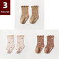 3 Pairs of Anti-Slip Childrens Socks - Kia Day Design