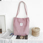 Corduroy Canvas Tote Bag - Kia Day Design