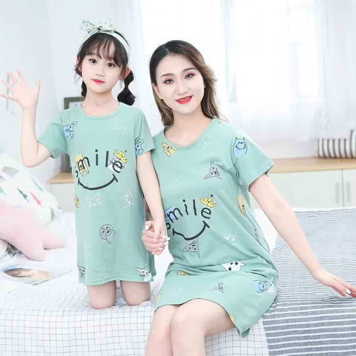 Summer Girls Nightgown Pajamas - Kia Day Design
