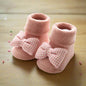 Cute Baby Socks Cartoon Pink + Bow