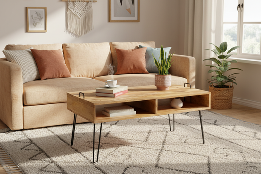 Mango Wood Coffee Table - - table