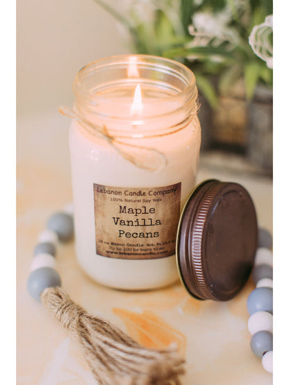 Maple Vanilla Pecans Candle - - Candles & Melts