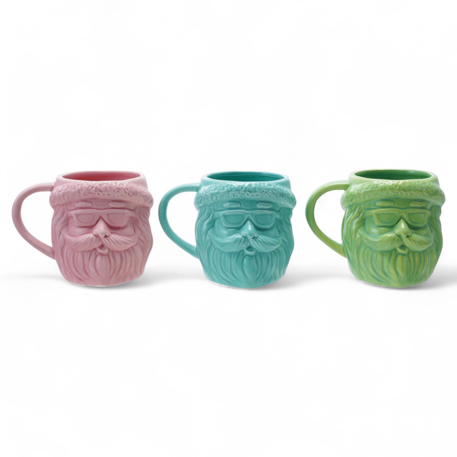 Hipster Santa in Sunglasses Ceramic Coffee Mug - - Christmas