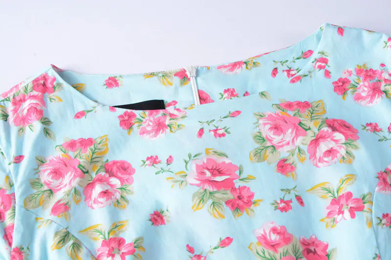 Swintager Vintage Hepburn Style Mint Green Dress - Kia Day Design