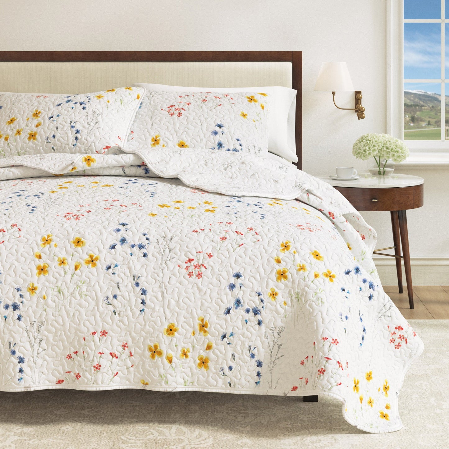 Wildflower Floral Quilt Set - Marianne Collection - Wildflowers - Quilts