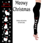 Meowy Cat Handmade Leggings with Pockets - 2X-4X = TC - Apparel