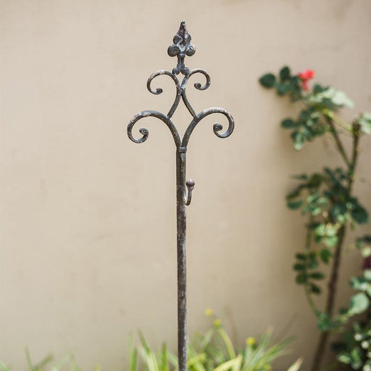 Metal Hanging Plant Stand with Hook Adjustable Height - - Accents > Plant Stands
