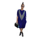 Womens Casual Loose Dress - Dark Blue - dress
