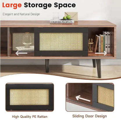 Medieval Modern Walnut Wooden TV Cabinet Kia Day Design