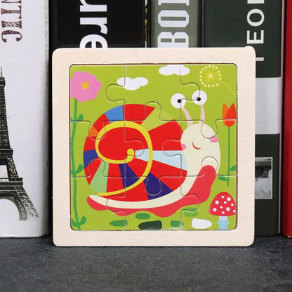 Kids Wooden 3D Puzzle - Kia Day Design