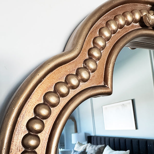 Antique Inspired Ornate Gold Mirror - -