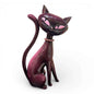 Minxy Kitten 12" Atomic Black Cat w/ Pearl Necklace Figurine | Miss Fluff December Diamonds - - Figurines