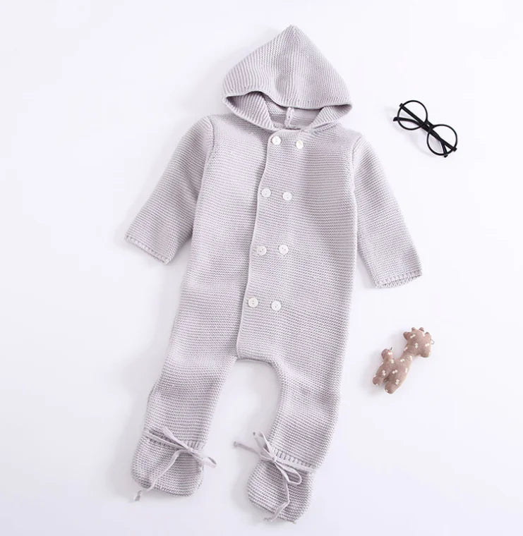 Baby Knit Sweater and Romper - - sweater