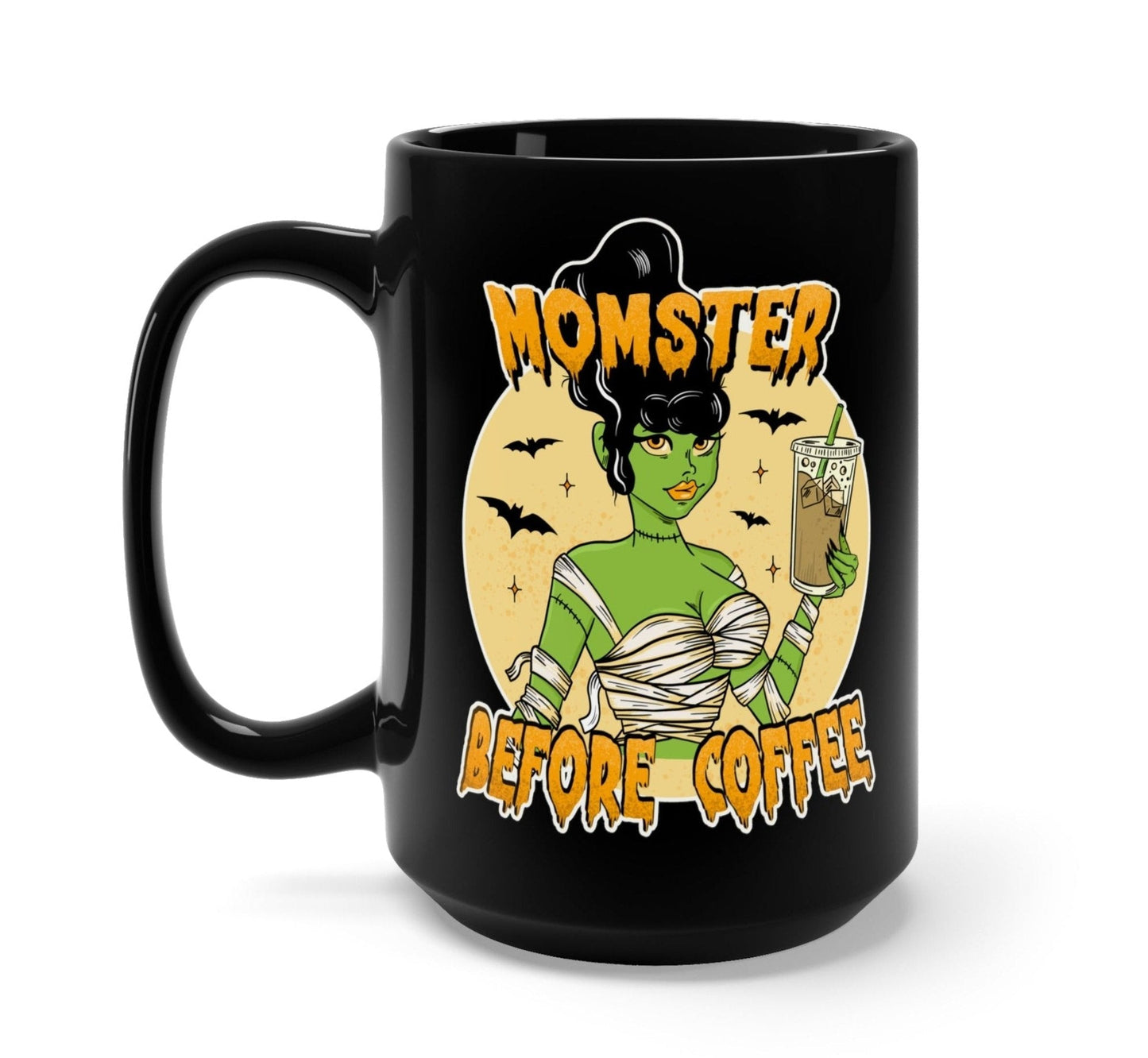 Momster Before Coffee Halloween Mug - - Mugs
