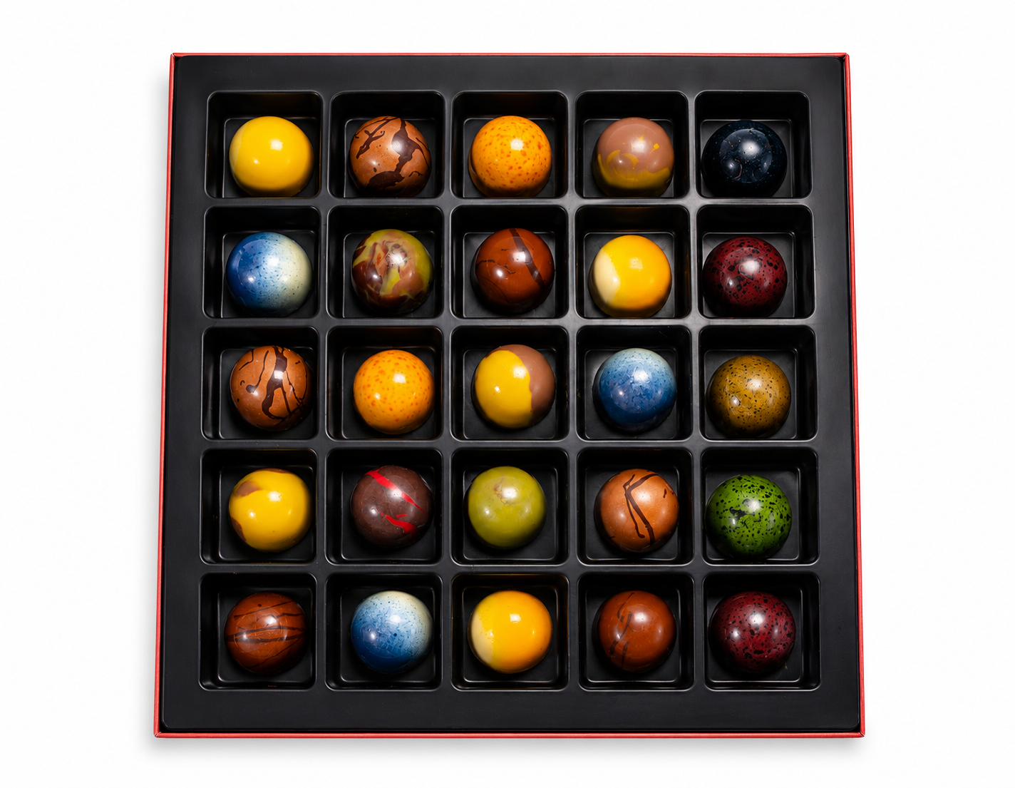 Andy Anand Monet Chocolate Bonbons Gift Box, 25 pc, 6.52 oz – Gluten-Free Belgian Truffles & Pralines, Birthday & Holiday Gift Collection - - Food & Beverages > Desserts & Sweets > Chocolate